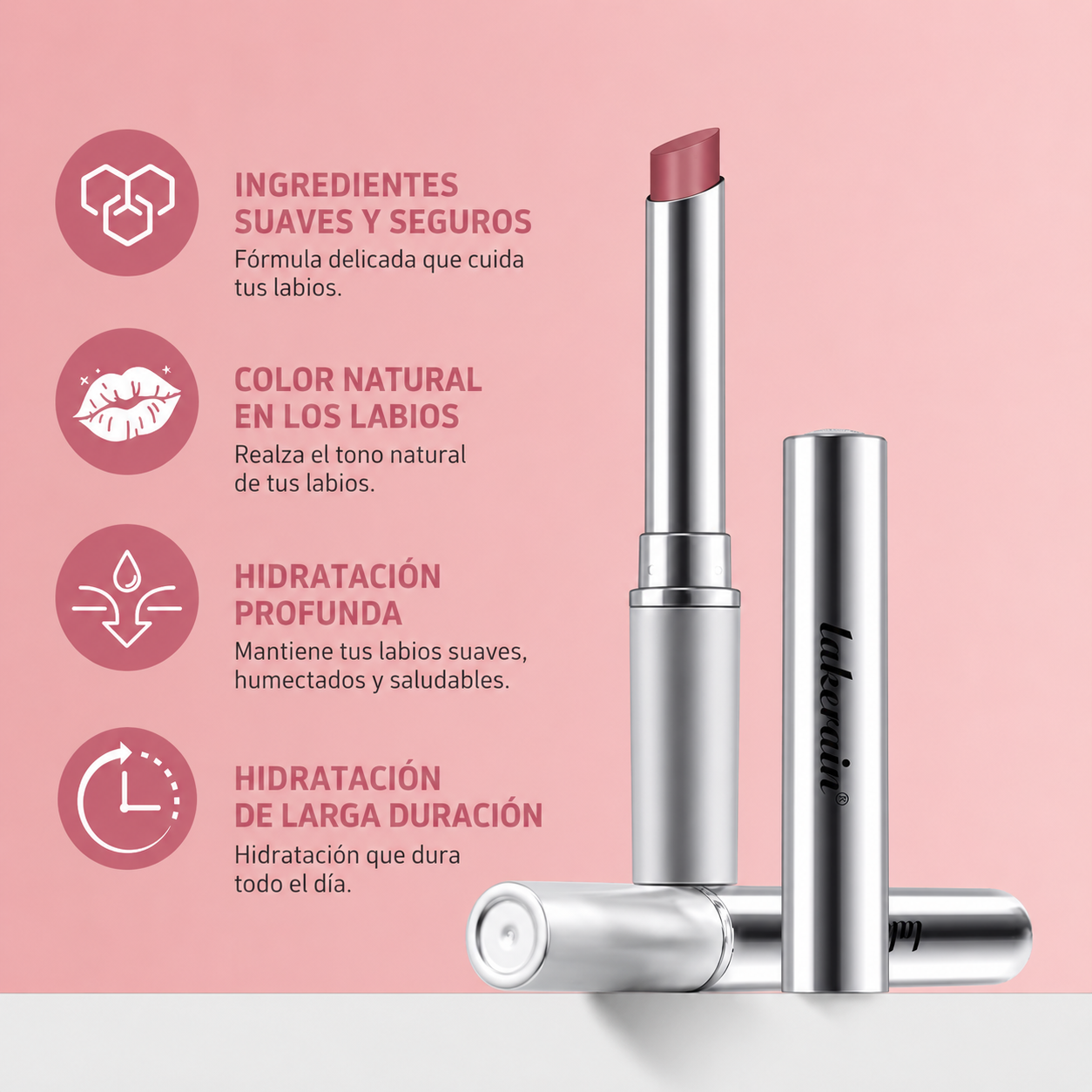 Bálsamo Labial Hidratante con Color