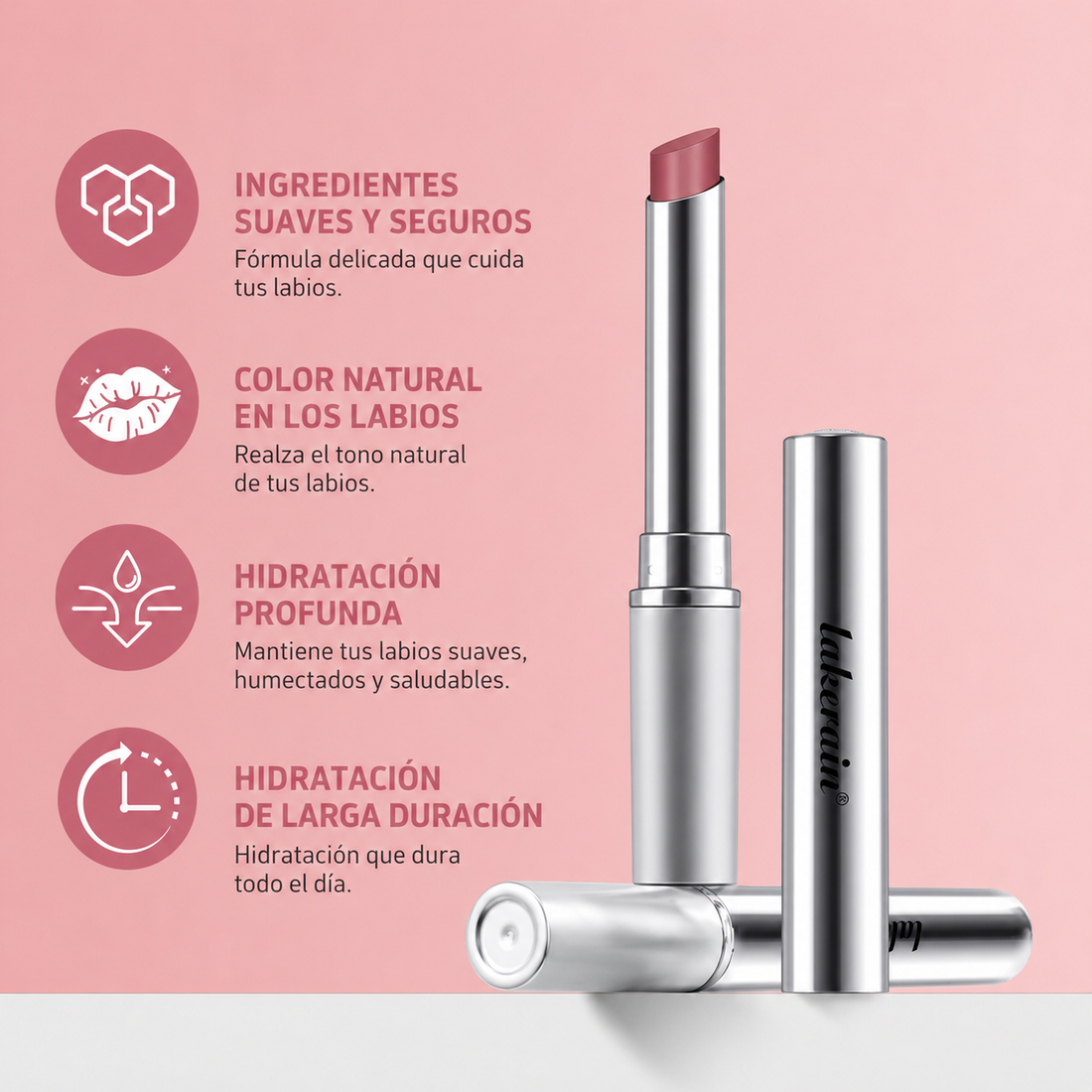 Bálsamo Labial Hidratante con Color
